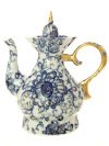 Чайник заварочный форма "Шатровая", рисунок "Поющий сад", Императорский фарфоровый завод