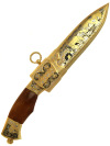 Сувенирный нож "Кардинал (Лисий дом)" в подарочной коробке, Златоуст