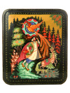 Шкатулка "Жар-птица", 14*11, Холуй