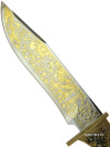 Златоустовский сувенирный нож "Урал" в кожаных ножнах и в подарочном футляре