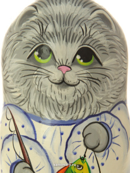 Набор матрешек "Котик серый", серия "Животные", арт. 604