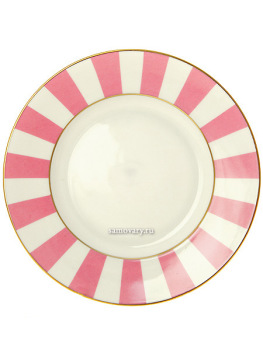 3-х предметный кофейный комплект форма "Ландыш", рисунок "Да и Нет" с отводкой светло-розовый, Императорский фарфоровый завод