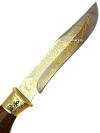 Сувенирный нож "Клычок-1" в кожаных ножнах, Златоуст