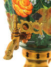 Электрический самовар 3 литра с художественной росписью "Кленовые листья на зеленом фоне", арт. 171506