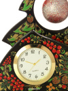 Подарочная подставка "Елка с часами" с хохломской росписью