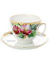 Чашка с блюдцем чайная форма "Подарочная", рисунок "Надежда", Императорский фарфоровый завод