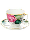 Чашка с блюдцем чайная форма "Подарочная", рисунок "Любовь", Императорский фарфоровый завод