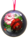 Новогодний шар "Жостово" малый, 6,5 см