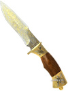 Сувенирный нож "Акула" ножны из кожи, Златоуст