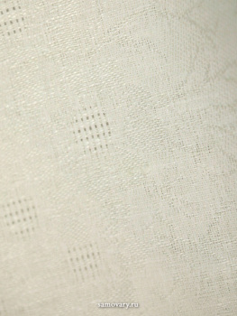 Скатерть белая с кружевом жаккардовая, 160х250 см