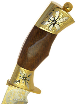 Сувенирный нож "Акула" ножны из кожи, Златоуст