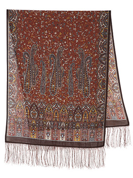 Павлопосадский шерстяной шарф "Медея", 60*150 см, арт. 1473-67