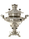 Угольный никелированный самовар 5 литров ваза фабрика Б.Г.Тейле арт.470610