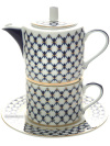 Подарочный набор для чая форма "Соло" рисунок "Кобальтовая сетка", Императорский фарфоровый завод