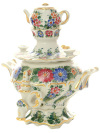 Чайница "Самовар" в цвете Гжель, автор Алехин