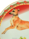 Декоративная тарелка форма "Эллипс", рисунок "Опушка", Год собаки, Императорский фарфоровый завод
