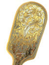 Позолоченная расческа "Цветы" арт. 3 в подарочной коробке Златоустовский завод