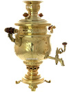 Угольный самовар 3 литра латунная ваза с узорами, фабрика И.Ф. Капырзина арт.433716