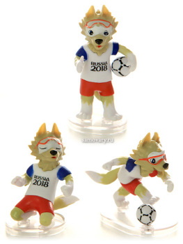 Набор из 3 фигурок Волк Забивака, FIFA 2018, арт. Т11673