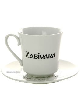 Чайная чашка с блюдцем Волк Забивака, Дулевский фарфор