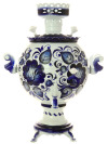Набор самовар-шар электрический 3 литра с художественной росписью "Гжель" арт. 103568