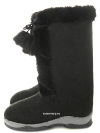 Валенки женские артикул 212Ш-012 черные со шнуровкой на подошве