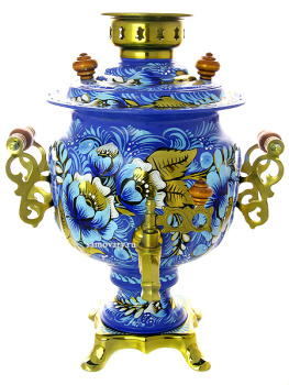 Набор самовар электрический 3 литра с художественной росписью "Кружево",  арт. 110436