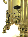 Угольный самовар 5 литров желтый "цилиндр" с гранями (старинный), арт. 433732