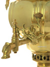 Угольный латунный самовар 7 литров "ваза" с гранями фабрика М. Слюзберга, арт. 433742