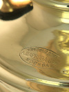 Самовар на дровах 3 литра желтый цилиндр с вислыми ручками фабрика А.Маркова арт.433714