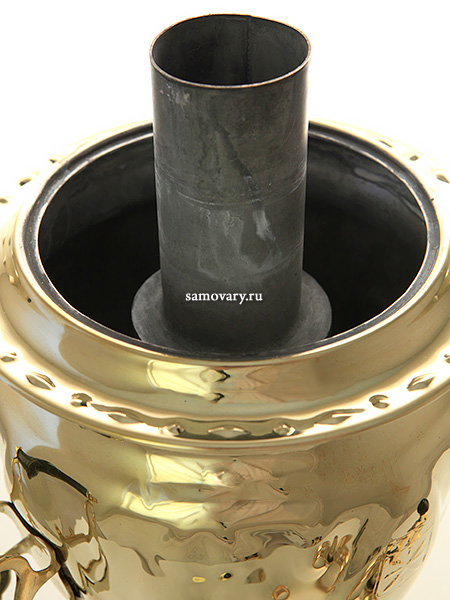 Самовар на дровах 2,5 литра желтый желудь, арт. 210522 + труба купить