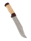 Разделочный кованый нож "Тайга" сталь ЭИ-107 (ножны и сумка), Златоуст