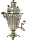 Угольный самовар 5 литров никелированный "конус", произведен на фабрике Воронцова в начале XX века, арт.  450122