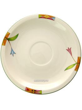 Чашка с блюдцем чайная форма "Кострома" рисунок "Лауренсия", Императорский фарфоровый завод