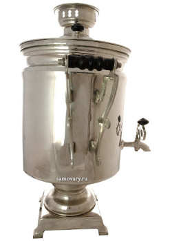 Электрический самовар 45 литров "Буфетный" с покрытием "под серебро", арт. 124541