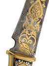 Сувенирный нож "Бриз" в кожаных ножнах, Златоуст