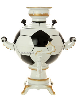 Набор самовар электрический 3 литра "шар" с художественной росписью "Мяч", арт. 151395