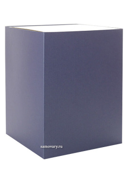Подарочная картонная синяя коробка
