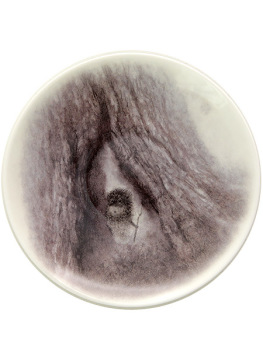 Подарочный набор: кофейная чашка с блюдцем, форма "Ландыш", рисунок "Дерево. Ежик в тумане", Императорский фарфоровый завод