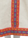 Русский народный костюм детский льняной комплект бежевый "Забава": сарафан и блузка, 7-12 лет