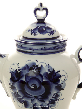 Чайник керамический с художественной росписью "Гжель" "Юность"