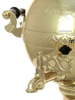 Электрический самовар 3 литра желтый "шар" Волжанин, арт. 130292