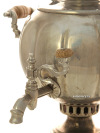 Самовар на дровах 1,5 литра никелированный шар с гранями фабрика Н.А.Воронцова арт. 479530