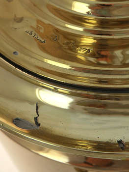 Угольный самовар 5 литров желтый "конус" с большим содержанием меди, произведен в начале XX века, арт. 433695