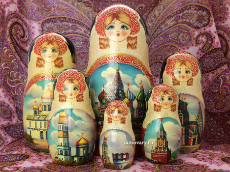 Набор матрешек "Москва златоглавая", арт. 1501э