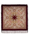 Шерстяной Павлопосадский платок "Февраль", 125*125 см, арт. 715-7