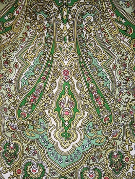 Шерстяной Павлопосадский платок "Ольга Лабзина", 125*125 см, арт. 1008-4