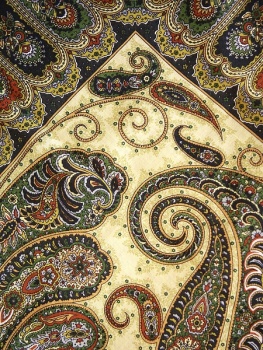 Шерстяной Павлопосадский платок "Фаворит", 125*125 см, арт. 1344-10