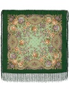 Шерстяной Павлопосадский платок "Кумушка", 89*89 см, арт. 1453-9