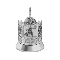 Подстаканник посеребренный "Спасская башня" Кольчугино Подстаканник посеребренный "Спасская башня" Кольчугино